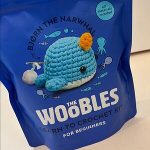 The‎ Woobles Bjorn Narwhal Beginner Learn To Crochet & Hook Complete Kit NEW